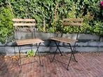 Bistrostoeltjes, bistroset klapstoeltjes, Tuin en Terras, Zo goed als nieuw, Stoel, Tuinset, Hout