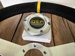 QSP 350mm 70mm suede zilver sportstuur autostuur stuur, Auto diversen, Tuning en Styling, Ophalen of Verzenden