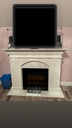 Elektrische haard met frame - Sfeervol en warm!, Ophalen of Verzenden, Gebruikt, Inbouwhaard, Elektrische haard