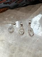 Herkimer diamant hanger beschermt hoge trilling uniek power, Ophalen of Verzenden, Nieuw, Zilver, Met edelsteen