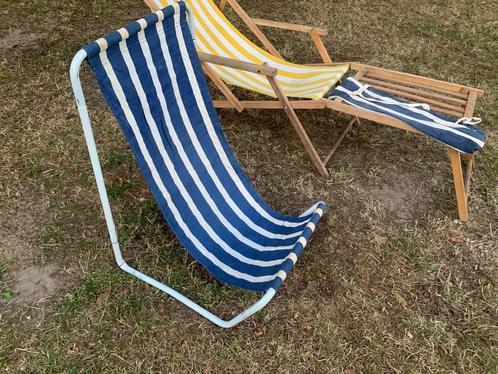 Strandstoel ligstoel in draagtas (demonteerbaar), Tuin en Terras, Ligbedden, Gebruikt, Aluminium, Inklapbaar, Ophalen of Verzenden