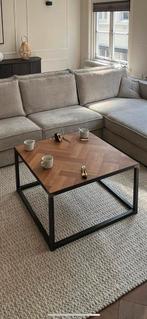 Visgraat salontafel 80 x 80CM, Huis en Inrichting, Tafels | Salontafels, Ophalen, Minder dan 50 cm, 50 tot 100 cm, Zo goed als nieuw