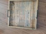 Groot landelijk dienblad 48 48, Huis en Inrichting, Woonaccessoires | Dienbladen, Ophalen, Zo goed als nieuw, Hout