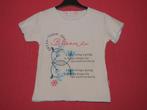 Nieuw T-shirt wit met lichtblauw Think Green glitter 134-140, Kinderen en Baby's, Kinderkleding | Maat 134, Meisje, Nieuw, Ophalen of Verzenden