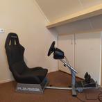 Playseat Evolution racestoel + Hori Racing Wheel APEX, Spelcomputers en Games, Spelcomputers | Overige Accessoires, Ophalen, Zo goed als nieuw