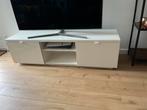 IKEA BYAS TV-meubel hoogglans wit 160x42x45 cm, Ophalen, Kunststof, Gebruikt, 150 tot 200 cm