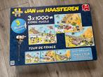 Jan van Haasteren - Tour de France Drieluik + Posters, Ophalen of Verzenden, Meer dan 1500 stukjes, Zo goed als nieuw, Legpuzzel