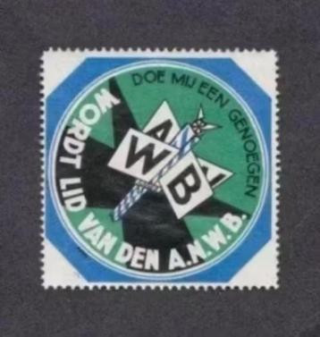 Sluitzegel ANWB Wordt lid van den A.N.W.B. Jaren 20/30. beschikbaar voor biedingen