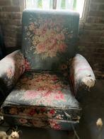 Vintage Parker bloemen fauteuil, Antiek en Kunst, Antiek | Meubels | Stoelen en Banken, Ophalen
