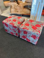 Leuke poefjes rood grijs, Ophalen, Minder dan 50 cm, Geen, Geen