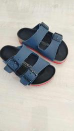 Birkenstock instappers / sloffen maat 26 blauw, Kinderen en Baby's, Jongen of Meisje, Overige typen, Ophalen of Verzenden, Zo goed als nieuw
