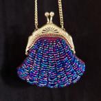 Kerkbeursje Maliënkolder Hals Portefeuille Kralen Beursje, Sieraden, Tassen en Uiterlijk, Portemonnees, Blauw, Zo goed als nieuw