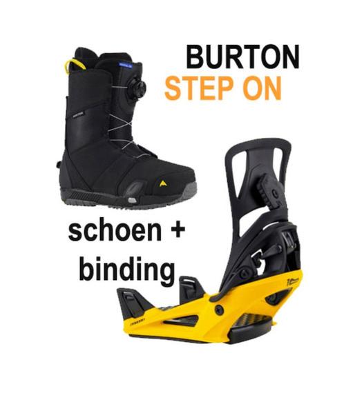 Snowboardschoenen BURTON STEP ON + Binding mt S, Sport en Fitness, Snowboarden, Gebruikt, Schoenen, Ophalen
