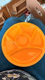 Vintage Fondueborden - Set van 4, Huis en Inrichting, Keuken | Servies, Gebruikt, Ophalen of Verzenden, Bord(en), Overige stijlen