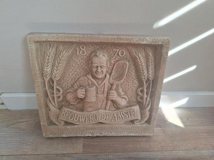 Brouwerij De Amstel Wanddecoratie 1870, Antiek en Kunst, Antiek | Wandborden en Tegels, Ophalen of Verzenden