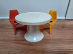 Barbie eettafel met 2 stoelen, Ophalen, Gebruikt