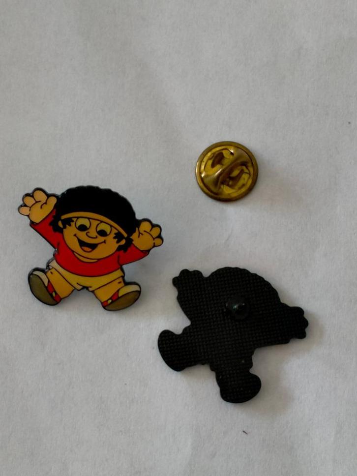 Mainzelmanchen Duits reclame figuur strip Duitsland pin, Verzamelen, Speldjes, Pins en Buttons, Gebruikt, Ophalen of Verzenden