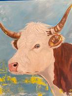 Schilderij koe, Antiek en Kunst, Ophalen of Verzenden
