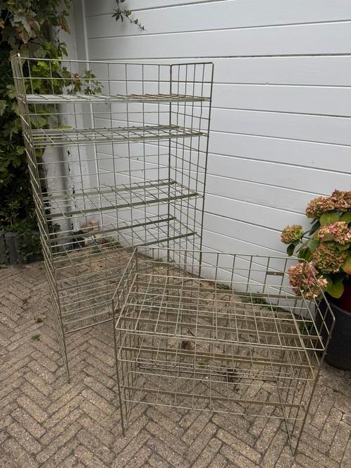 Vintage Ikea Metalen Opbergkasten / Stellingkast / draadrek, Huis en Inrichting, Kasten | Stellingkasten, Gebruikt, Ophalen