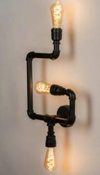 Industriële zwarte wandlamp, Huis en Inrichting, Lampen | Wandlampen, Ophalen of Verzenden, Zo goed als nieuw