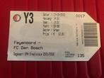 ⚽ Ticket Feyenoord - Fc Den Bosch 2001/2002 ⚽, Verzamelen, Sportartikelen en Voetbal, Overige typen, Ophalen of Verzenden, Zo goed als nieuw