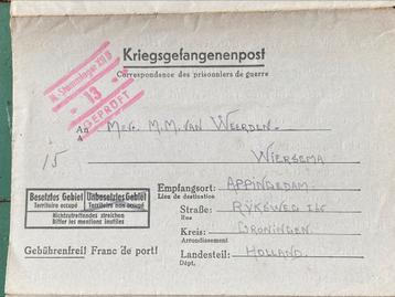 Kriegsgefangenenpost Lager XII D Trier beschikbaar voor biedingen