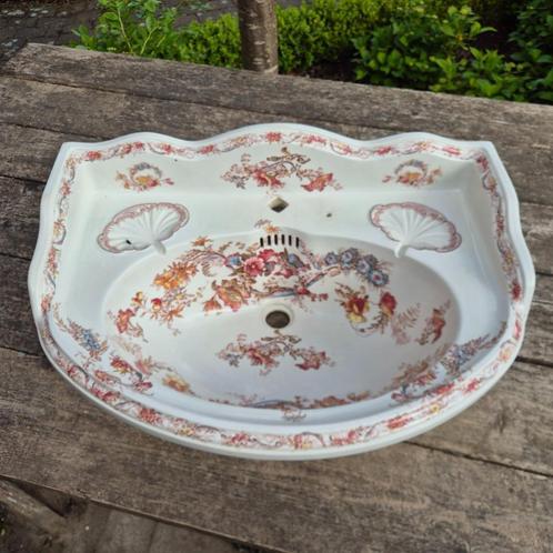 Collectie antiek en romantisch sanitair bloemen, kleurrijk, Antiek en Kunst, Antiek | Porselein, Ophalen
