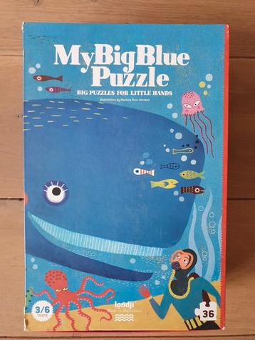 My Big Blue Puzzle: Creatieve Londji Puzzle 36 stukjes beschikbaar voor biedingen