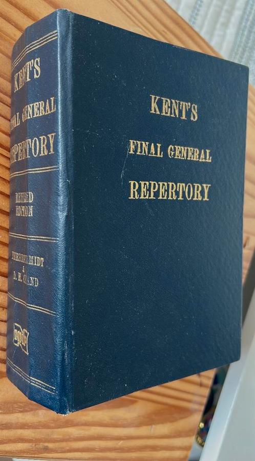 Kents Final general Reportory praktische homeophatie, Boeken, Studieboeken en Cursussen, Zo goed als nieuw, HBO, Verzenden