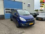 Ford Transit Custom 290 2.2 TDCI L2H1 Limited DC luchtvering, Auto's, Bestelauto's, Euro 5, 125 pk, Gebruikt, Zwart