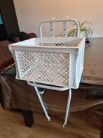 Fietsmand - Wit - Gebruikt, Ophalen