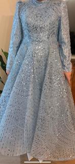 Blauw Galajurk Maat M, Kleding | Dames, Jurken, Maat 38/40 (M), Blauw, Ophalen of Verzenden, Zo goed als nieuw