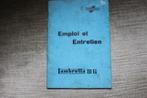 Lambretta 150Li 1958 ? emploi et entretien Innocenti, Motoren, Handleidingen en Instructieboekjes, Overige merken