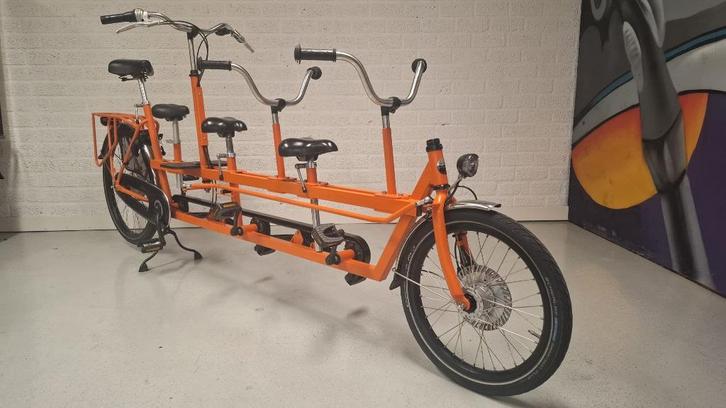Ouder kind tandem, Onderwater XL ZGAN! 4 kinder mogelijk, Fietsen en Brommers, Fietsen | Tandems, Zo goed als nieuw, Minder dan 10 versnellingen