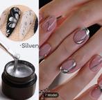 6ml Spiegel Metalen Gel. Nagels/Nail art/Nagelstyliste., Blauw, ., Nieuw, Ophalen of Verzenden