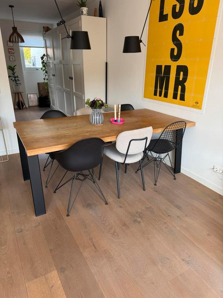 Eettafel, Houtmerk - Tafel Echo Eiken, Huis en Inrichting, Tafels | Eettafels, Gebruikt, 100 tot 150 cm, 150 tot 200 cm, Vijf personen of meer