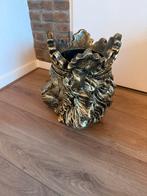 Goudkleurige Leeuw Bloempot, Overige materialen, Geel, Nieuw, Ophalen of Verzenden