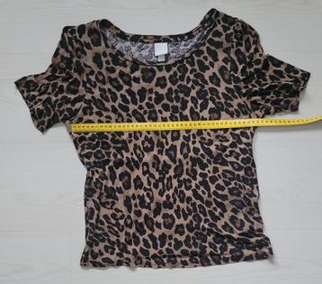 Leuk shirt S Zwart/beige met stretch/rek beschikbaar voor biedingen
