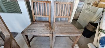 Teakhouten stoelen, 2 stuks beschikbaar voor biedingen