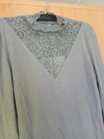 Shirt Grijs Met Kant Page One Maat M, Kleding | Dames, Tops, Maat 38/40 (M), Nieuw, Ophalen of Verzenden, Lange mouw