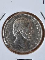 1/2 Gulden 1861 in een verzamelwaardige kwaliteit., Postzegels en Munten, Munten | Nederland, ½ gulden, Koning Willem III, Zilver