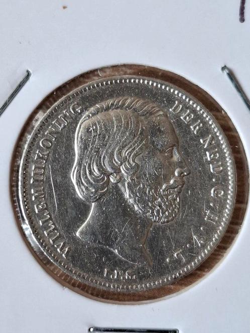 1/2 Gulden 1861 in een verzamelwaardige kwaliteit., Postzegels en Munten, Munten | Nederland, Losse munt, ½ gulden, Koning Willem III
