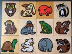 Rolf puzzelkist met 12 dieren puzzeltjes, Ophalen of Verzenden, 10 tot 50 stukjes, Gebruikt
