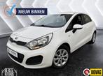 Kia Rio 1.2 CVVT Comf. Pack Airco Navi Lmv BT Nap, Auto's, Kia, Euro 5, Gebruikt, Zwart, 4 cilinders