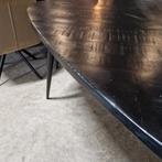 Eettafel Naomi Deens ovaal 180 cm Zwart Mangohout van Sohome, Nieuw, 150 tot 200 cm, Ophalen, Vijf personen of meer