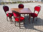 Mooie antieke eethoek Compleet of los te koop, Antiek en Kunst, Antiek | Meubels | Tafels, Ophalen