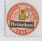 Bierviltje - Heineken Bier, 700 jaar Amsterdam (1975), Verzamelen, Viltje(s), Heineken, Ophalen of Verzenden, Zo goed als nieuw