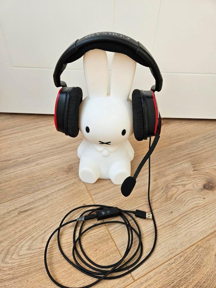 Corsair VOID PRO surround gaming headset dolby 7.1, Computers en Software, Headsets, Gebruikt, Over-ear, Bedraad, Gaming headset