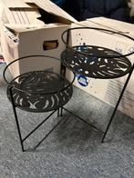 Metalen Bloempothouder/plantenstandaard, Tuin en Terras, Minder dan 30 cm, Rond, Ophalen of Verzenden, Zo goed als nieuw