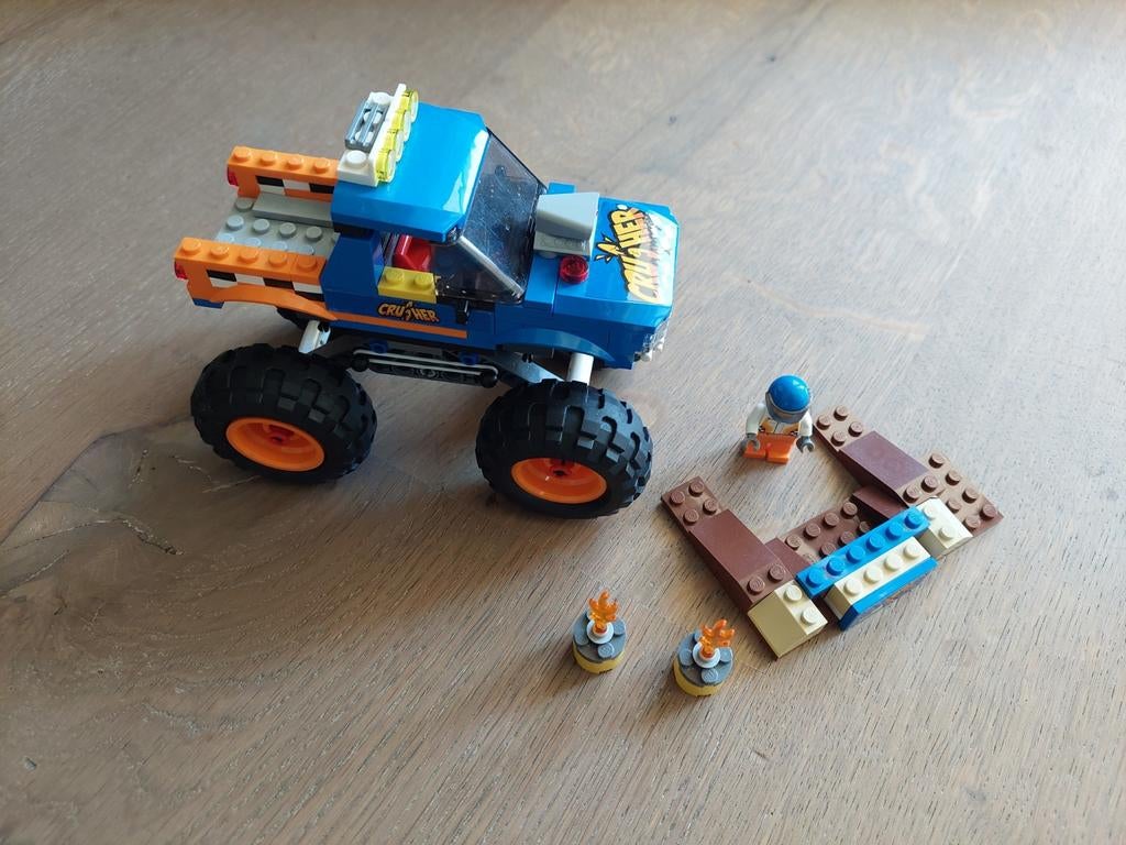 LEGO City Monstertruck 60180, Ophalen of Verzenden, Zo goed als nieuw, Complete set, Lego